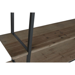 Shelves Home ESPRIT Black Metal Fir 148 x 36,5 x 200 cm