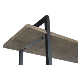 Shelves Home ESPRIT Black Metal Fir 148 x 36,5 x 200 cm