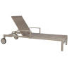 Sun-lounger DKD Home Decor Beige Brown synthetic rattan Aluminium (195 x 78 x 30 cm)