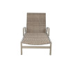 Sun-lounger DKD Home Decor Beige Brown synthetic rattan Aluminium (195 x 78 x 30 cm)