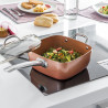 All-Purpose Copper Pan Set 5 in 1 Coppans InnovaGoods 4 Pieces