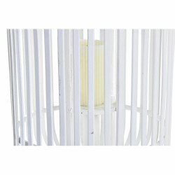 Lantern DKD Home Decor Crystal White Bamboo (28 x 28 x 47 cm)