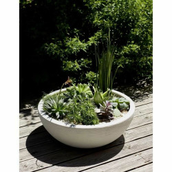 Plant pot EDA Ø 59 cm White Plastic Circular