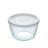 Round Lunch Box with Lid Pyrex Cook & Freeze 1,1 L 15 x 15 x 10 cm Transparent Silicone Glass (4 Units)