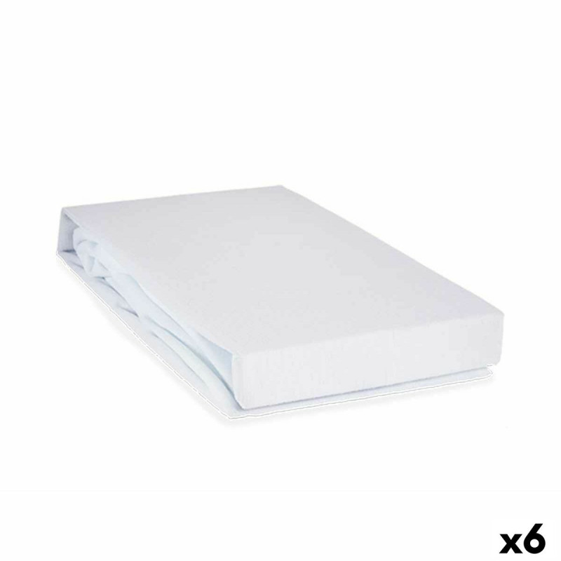 Mattress protector White 90 x 190 cm (6 Units)