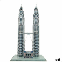 3D Puzzle Colorbaby Petronas Towers 27 x 51 x 20 cm (6 Units)