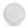 Set of reusable plates Algon Circular White Plastic 22 x 22 x 1,5 cm (24 Units)