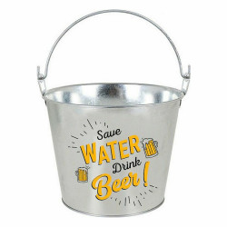 Ice Bucket with Handle and Aluminium Bottle Opener Privilege 5 L 23 x 17 x 18 cm (12 Units)