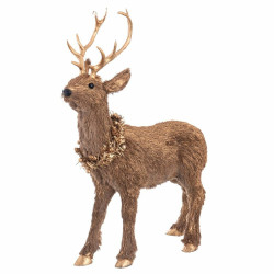 Christmas bauble Brown Polyfoam Deer 40 x 14 x 17 cm