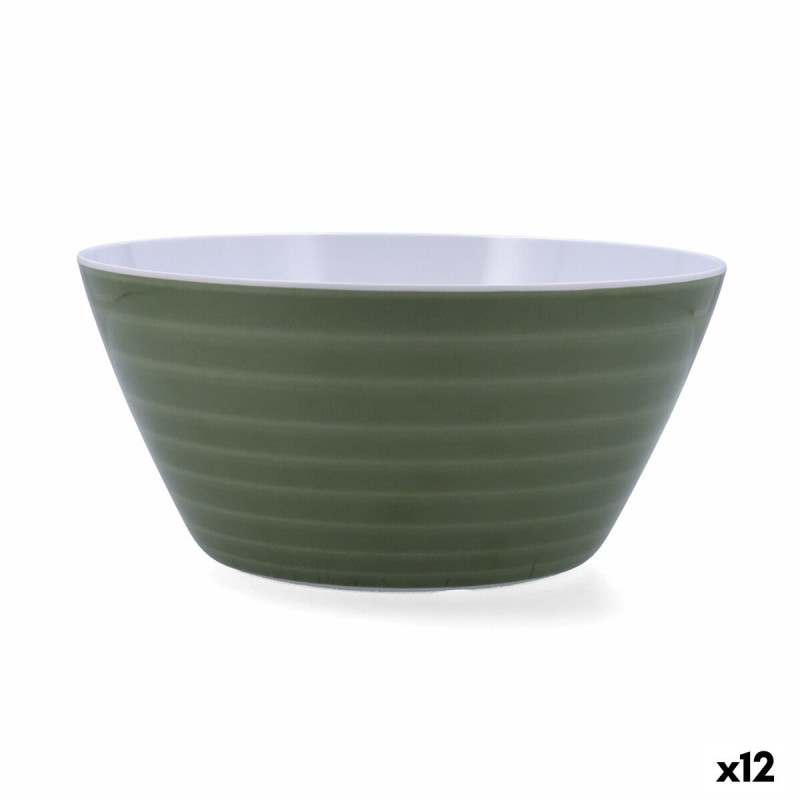 Salad Bowl Quid Sicilia Multicolour Bioplastic 25 x 12 cm (12 Units)