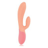 Dual Stimulation Vibe Rianne S Essentials Xena Rabbit Orange Coral