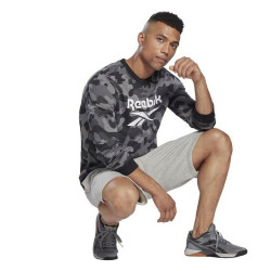 Men’s Sweatshirt without Hood Reebok Camo Black