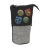 Pencil Holder Case Harry Potter House of champions Black Grey 8 x 19 x 6 cm