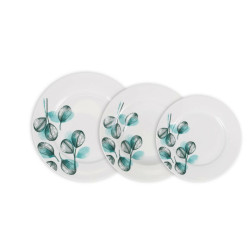 Dinnerware Set La Mediterránea Imagine Circular 18 Pieces (2 Units)