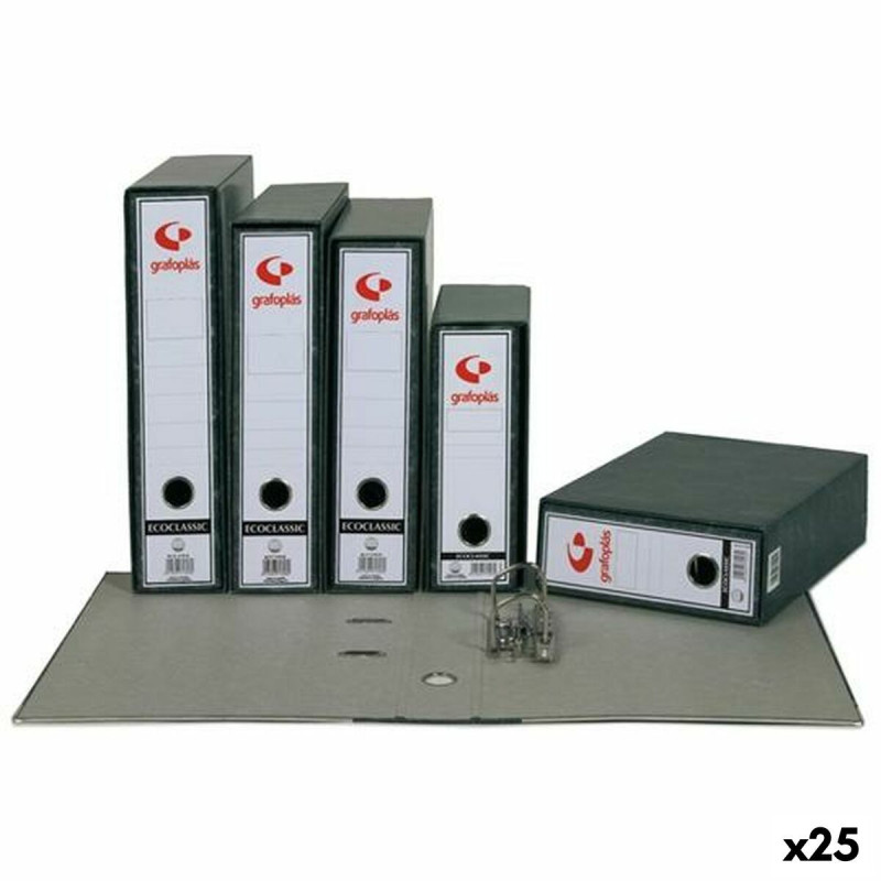 Lever Arch File Grafoplas Grey A4 (25 Units)