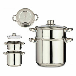 Steamer with Pan Glass 6 L (2 Units)