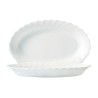 Serving Platter Luminarc Trianon White Glass (22 cm) (24 Units)