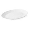 Serving Platter White Glass 30,5 x 2,5 x 23,5 cm (24 Units)