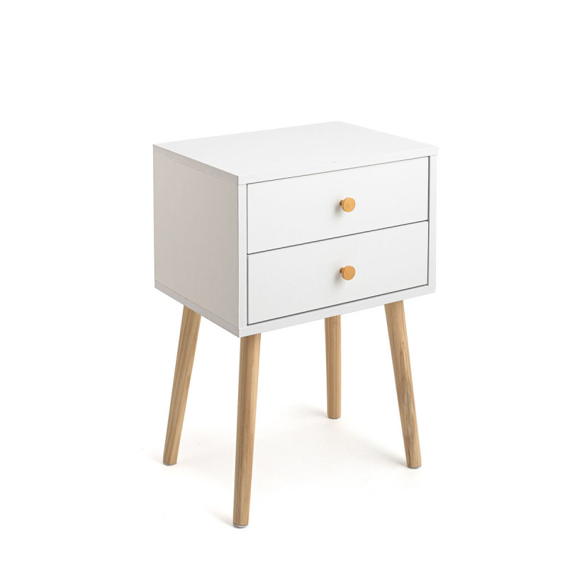 Nightstand Vinthera Moa White Plastic 40 x 30 x 62,5cm