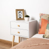 Nightstand Vinthera Moa White Plastic 40 x 30 x 62,5cm