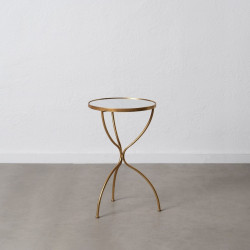 Side table Golden Crystal Iron 40 x 40 x 65 cm