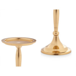 Candle Holder Golden Aluminium 10 x 17 x 8,5 cm (8 Units)