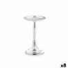 Candle Holder Silver Aluminium 10 x 17 x 8,5 cm (8 Units)