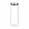 Jar Hermetically sealed Silver Metal polypropylene 1,7 L 10,2 x 28 x 10,2 cm (12 Units)