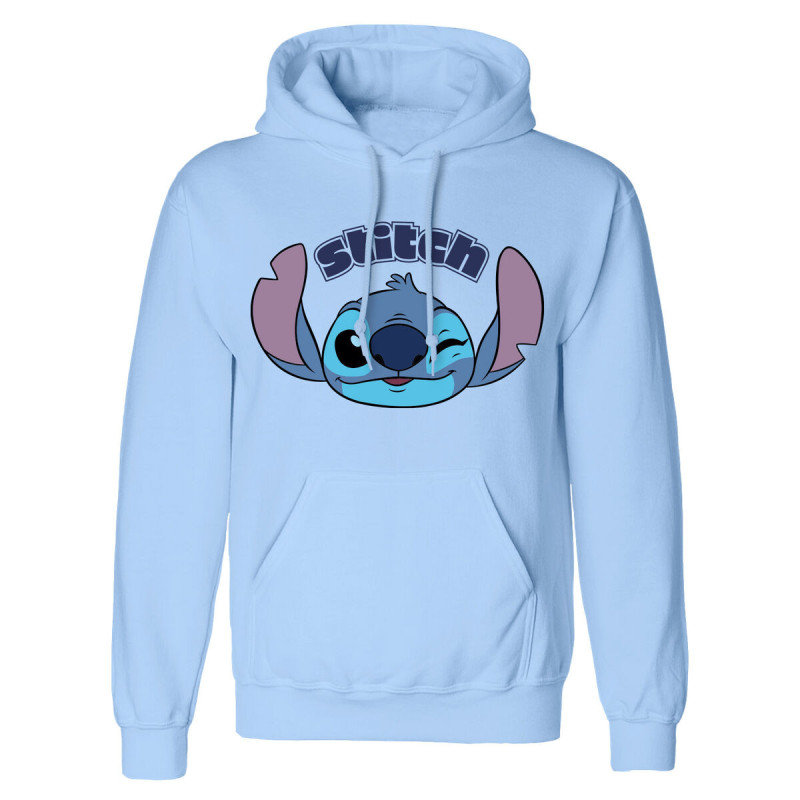 Unisex Hoodie Stitch Cute Face Blue