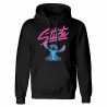 Unisex Hoodie Stitch Script Black