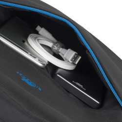 Laptop Backpack Rivacase Regent 8069 Black Cyan Monochrome