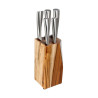 Set of Knives with Wooden Base 5five