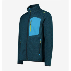 Men’s Sweatshirt without Hood Campagnolo Knit Tech Blue