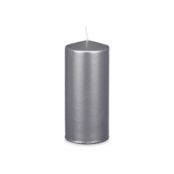 Candle Silver 9 x 20 x 9 cm (8 Units)