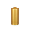 Candle Golden 9 x 20 x 9 cm (8 Units)