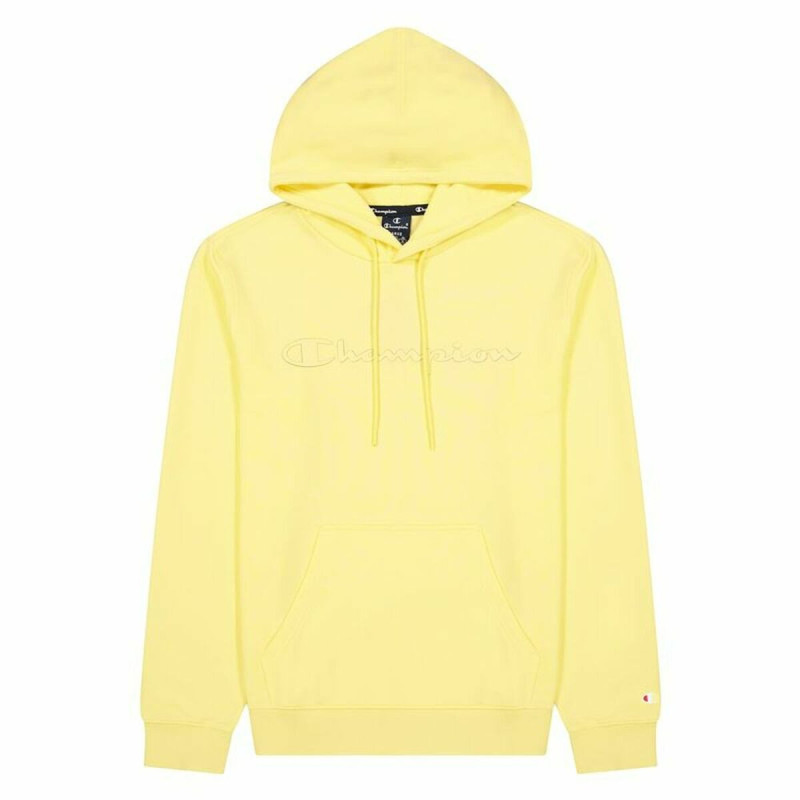 Men’s Hoodie Champion Script Logo Hoodie M Yellow