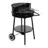 Coal Barbecue with Wheels DKD Home Decor Black Metal Plastic 59 x 49,5 x 82 cm