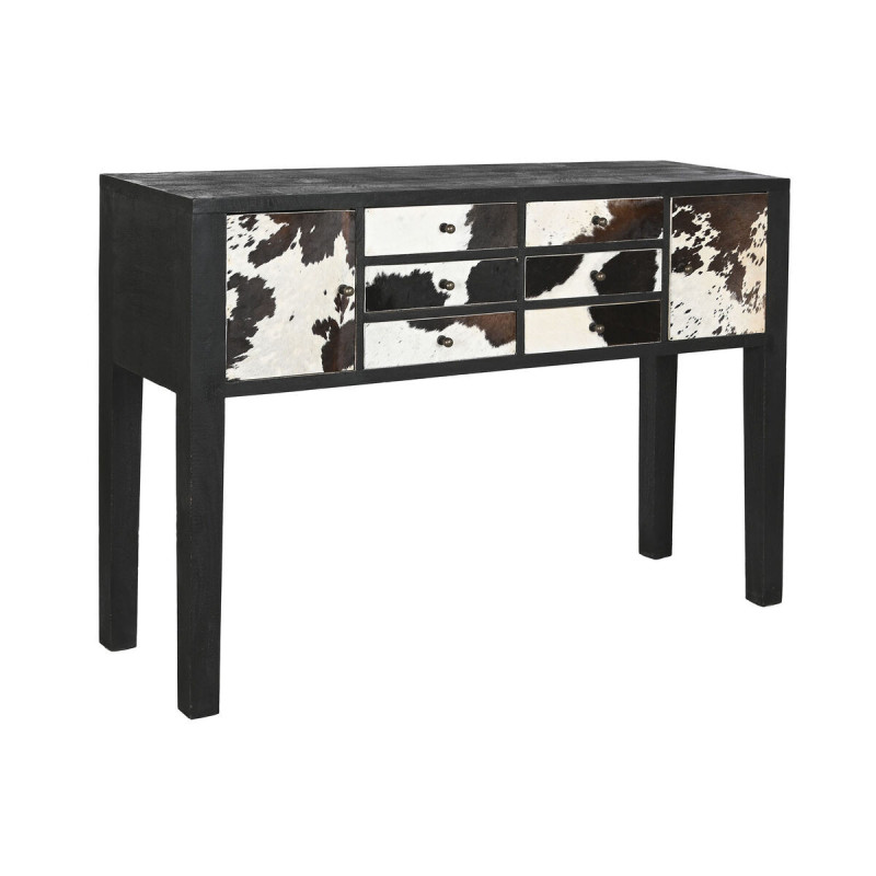 Console Home ESPRIT Leather Mango wood 135 x 40 x 94 cm