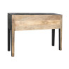 Console Home ESPRIT Leather Mango wood 135 x 40 x 94 cm