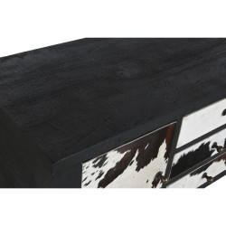 Console Home ESPRIT Leather Mango wood 135 x 40 x 94 cm