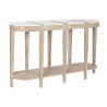 Console Home ESPRIT White Marble Mango wood 140 x 40 x 80 cm