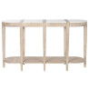 Console Home ESPRIT White Marble Mango wood 140 x 40 x 80 cm