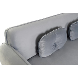 Sofa DKD Home Decor 200 x 85 x 80 cm Metal Velvet Sky blue Plastic Modern