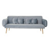 Sofa DKD Home Decor 200 x 85 x 80 cm Metal Velvet Sky blue Plastic Modern