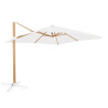 Sunshade Tiber White Aluminium Teak 300 x 400 x 250 cm