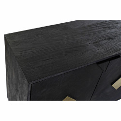 Sideboard DKD Home Decor 145 x 42 x 77 cm Black Golden Mango wood