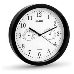 Wall Clock ELBE RP1005N White/Black