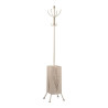 Coat rack Umbrella stand Metal Cream (34 x 188 x 34 cm)