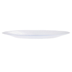 Flat plate Quid Lonja Transparent Glass (Ø 32,7 cm) (6 Units) (Pack 6x)