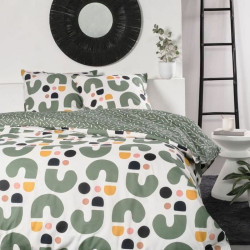 Duvet cover set TODAY Green 220 x 240 cm 3 Pieces